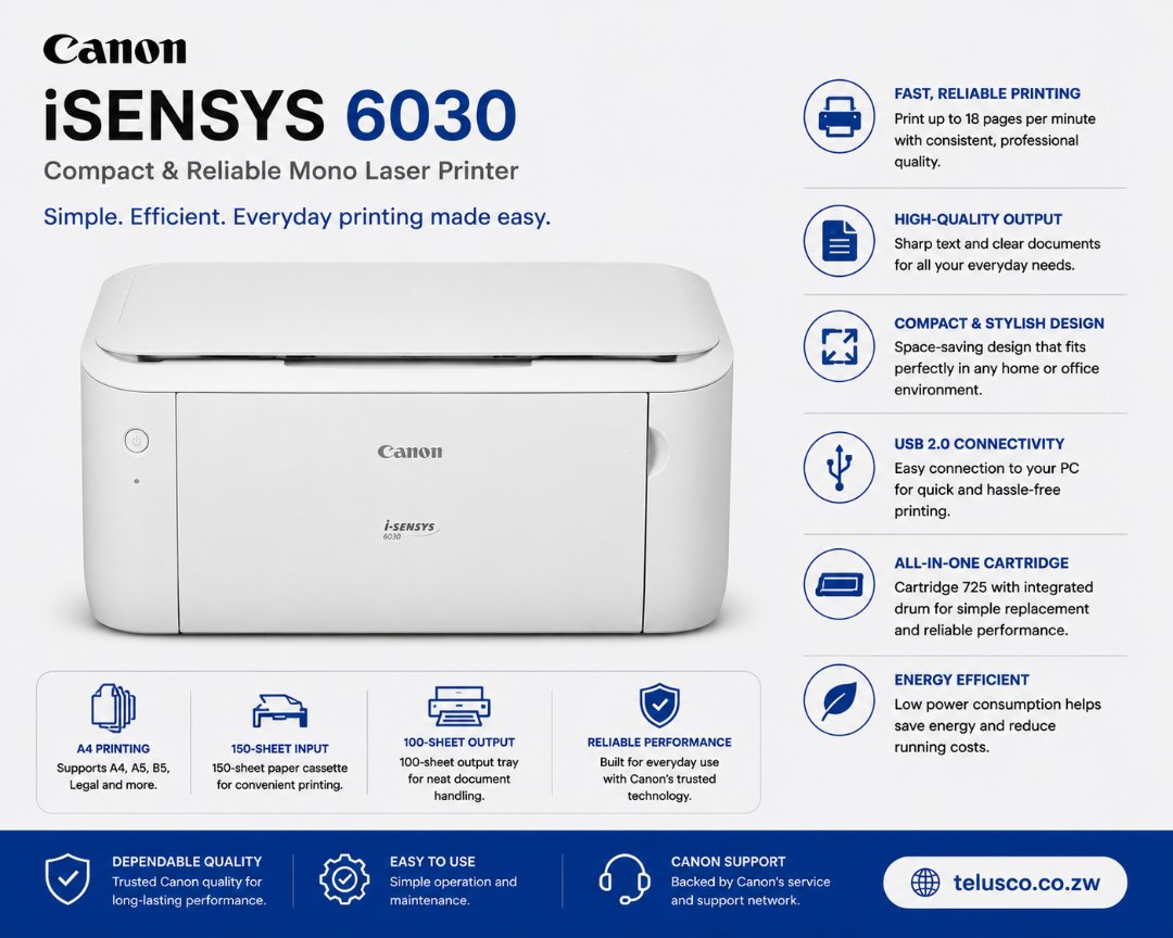  CANON iSENSYS 6030 PRINTER
