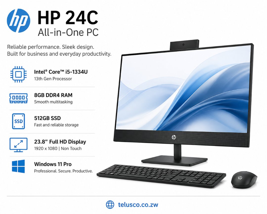 HP 24CBI5-1334U,8GB,512SSD,23.8,NON TOUC WIN11 PRO